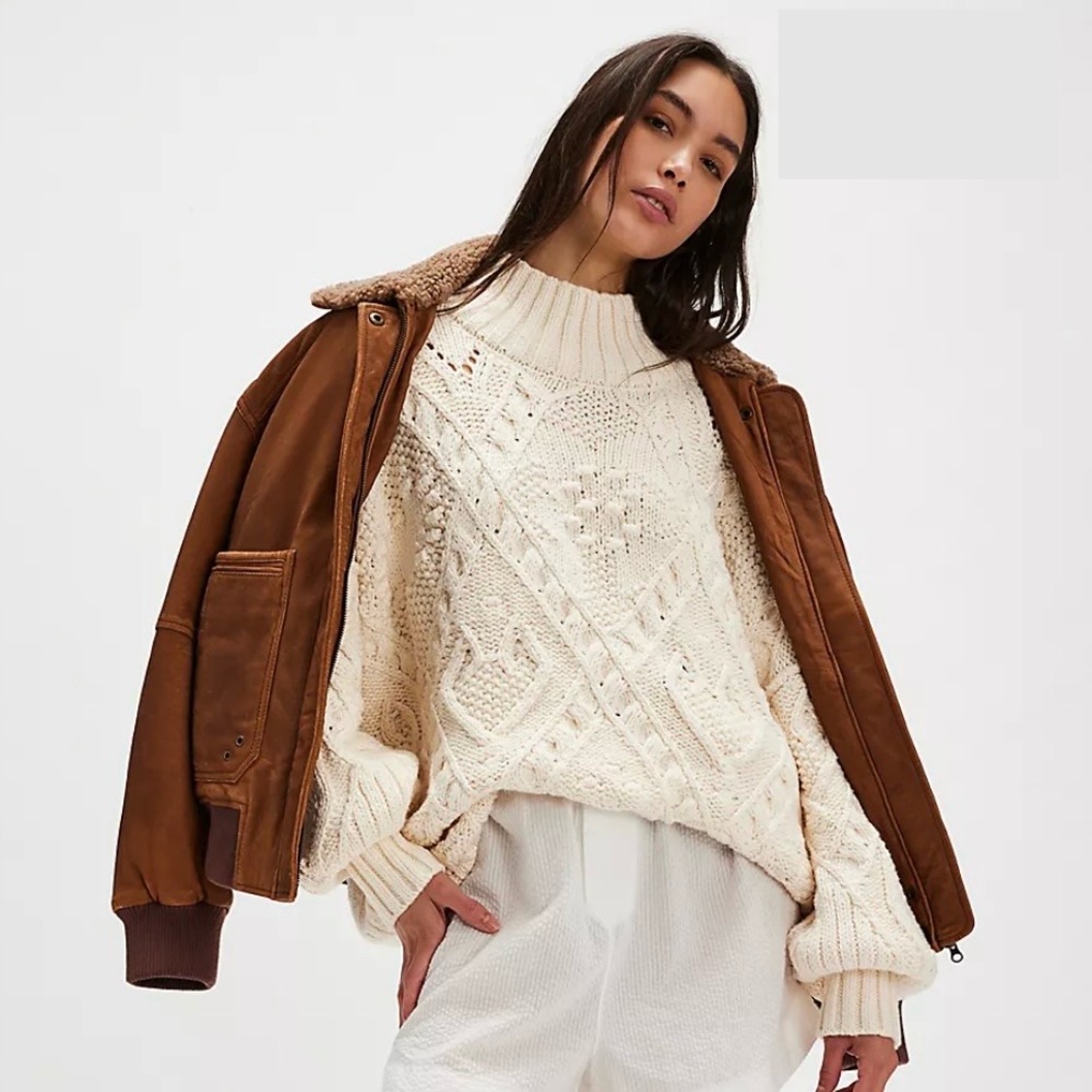 Free People Heart You Pullover Sweater